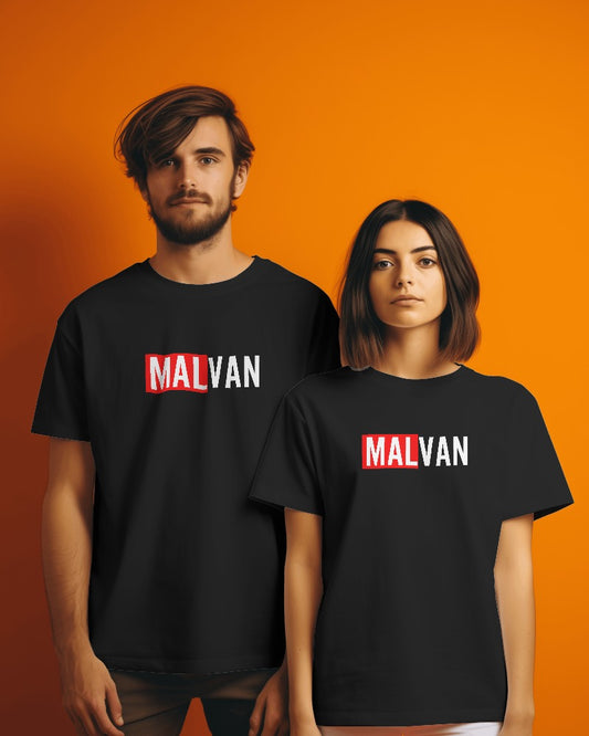 Malvan Unisex Round Neck Half Sleeve T-Shirt