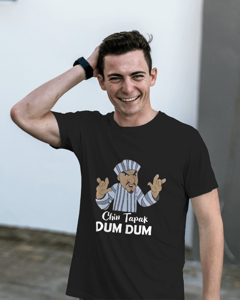 Chin Tapak Dum Dum Unisex Round Neck Half Sleeve T-Shirt