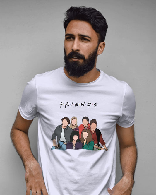 Friends Group Unisex Round Neck Half Sleeve T-Shirt