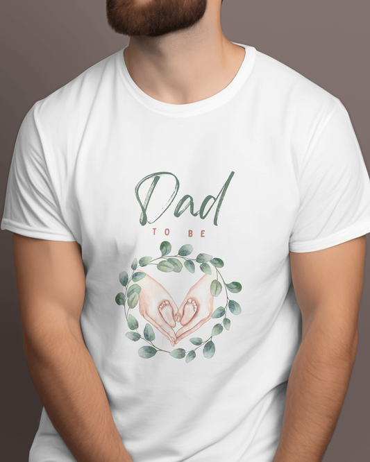 Dad To Be 1 Unisex Round Neck Half Sleeve T-Shirt