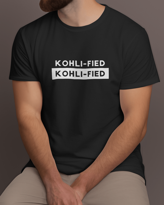 Kohli-fied Unisex Round Neck Half Sleeve T-Shirt