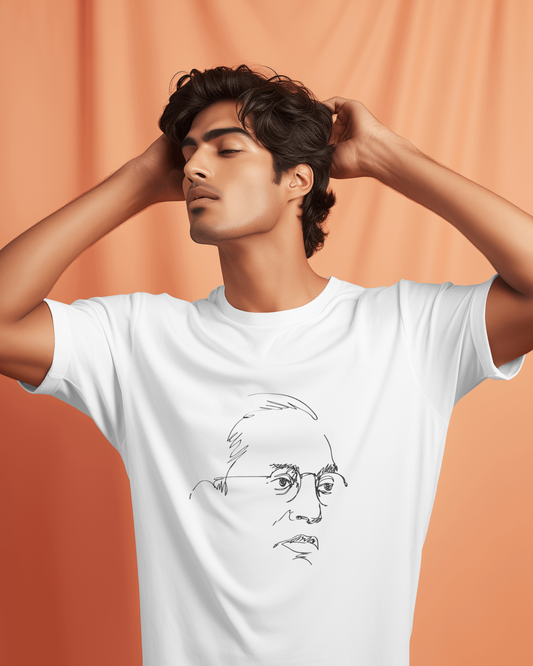 Dr Babasaheb Ambedkar Unisex Round Neck Half Sleeve T-Shirt