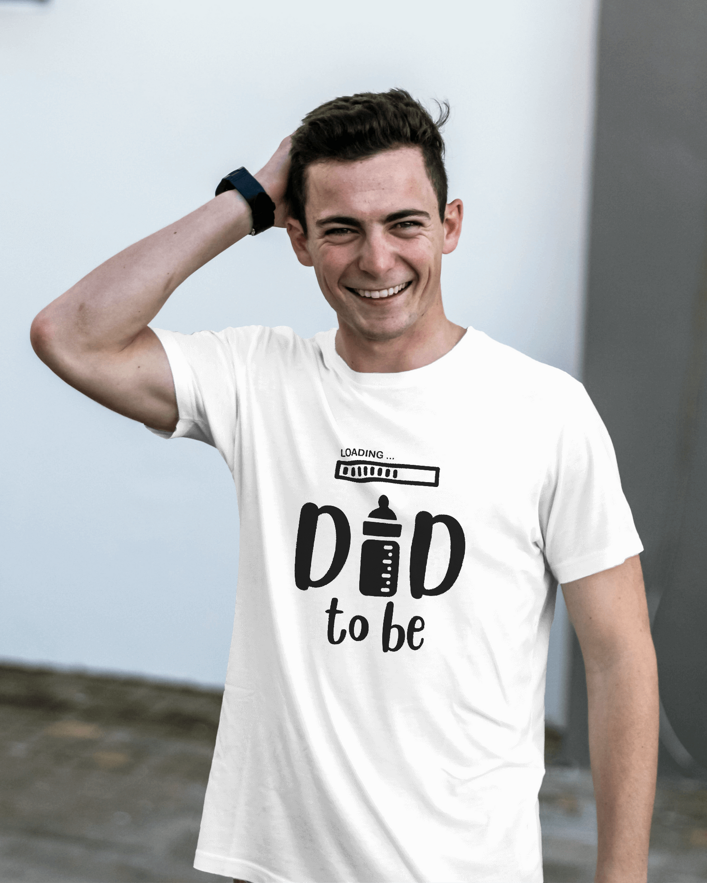 Loading Dad To Be Unisex Round Neck Half Sleeve T-Shirt