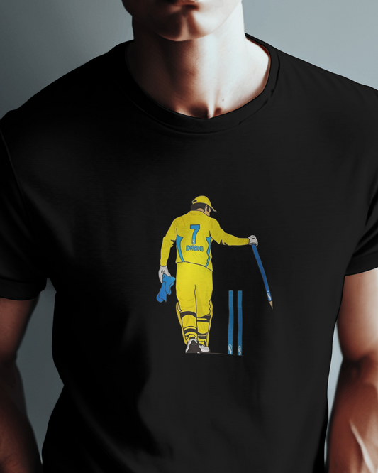 MS Dhoni Unisex Round Neck Half Sleeve T-Shirt