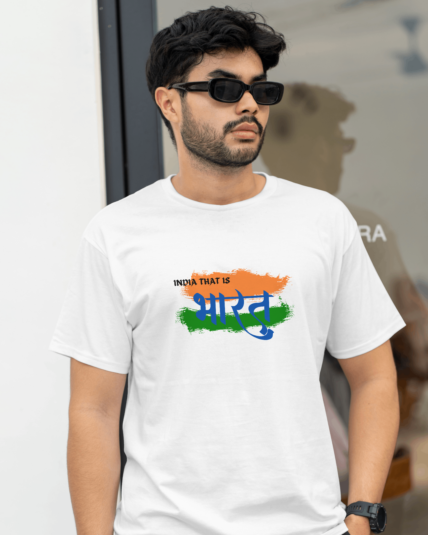 India That Is Bharat Unisex Round Neck Half Sleeve T-Shirt