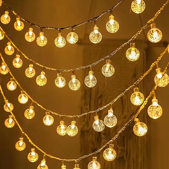 Crystal Bubble Ball String LED Lights – Elevate Your Home Decor