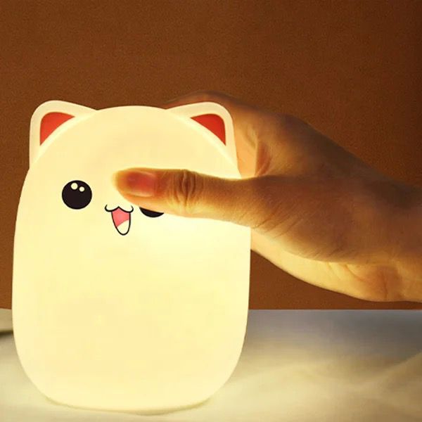 Cute LED Kitty Night Light – Illuminate Your Child's Space