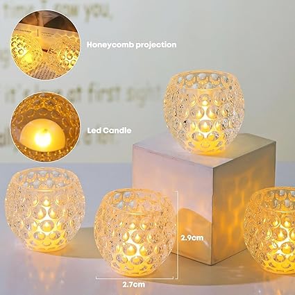 LED Tea Light Candle Holder – Modern Decorative Piece for Diwali and Home Décor