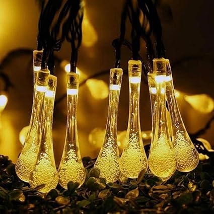 Fairy 14 Water LED Drop String Lights – Warm White for Indoor & Outdoor Décor