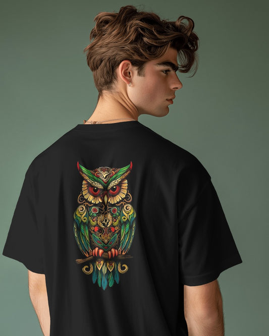 Nightwatch Owl Unisex Oversized T-Shirt