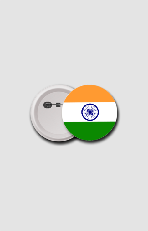 India Button Badge