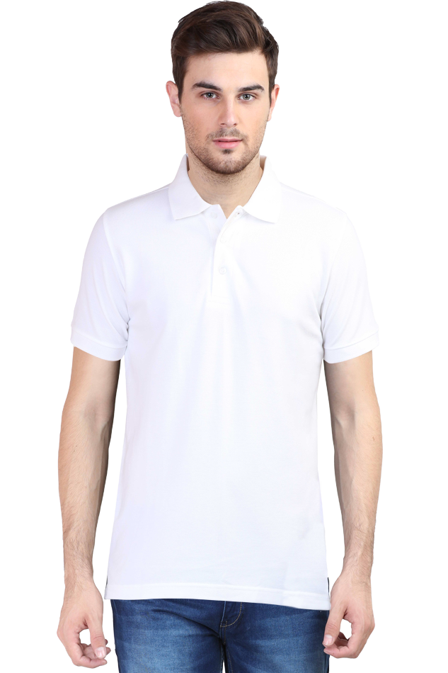 White Unisex Polo T-Shirt