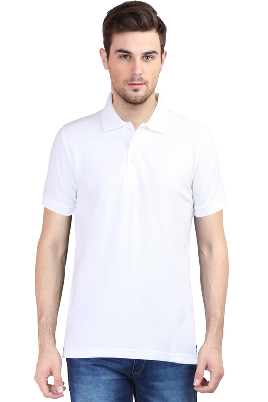 White Unisex Polo T-Shirt