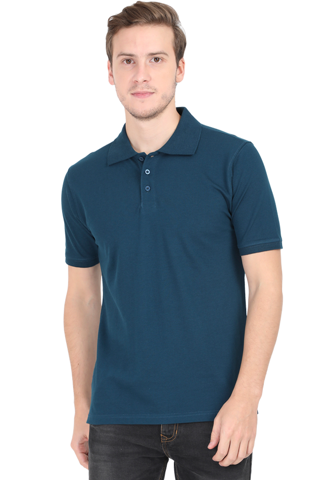 Petrol Blue Unisex Polo T-Shirt