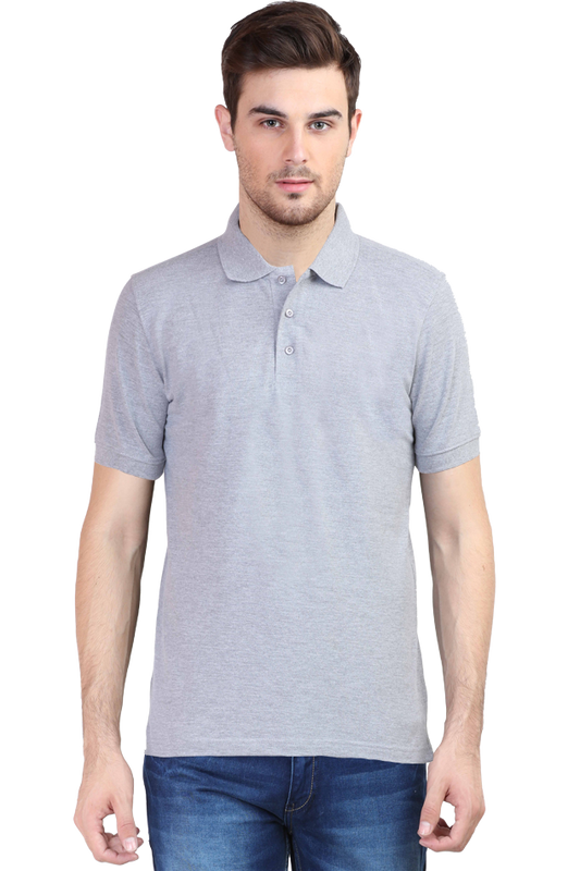 Grey Unisex Polo T-Shirt